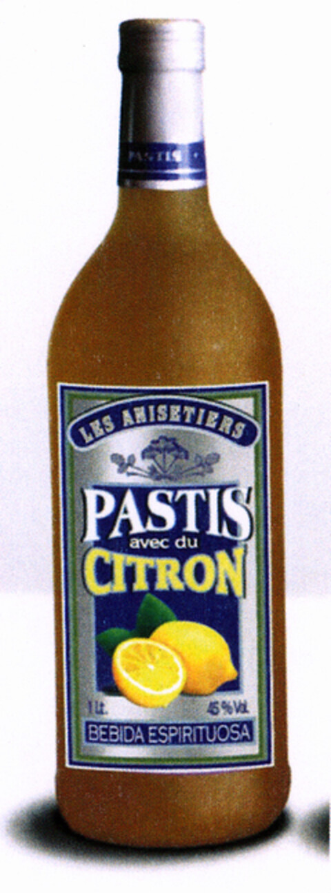 LES ANISETIERS PASTIS avec du CITRON BEBIDA ESPIRITUOSA Logo (EUIPO, 27.07.2004)