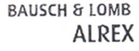 BAUSCH & LOMB ALREX Logo (EUIPO, 12/09/2005)