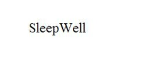 Sleep Well Logo (EUIPO, 24.10.2006)