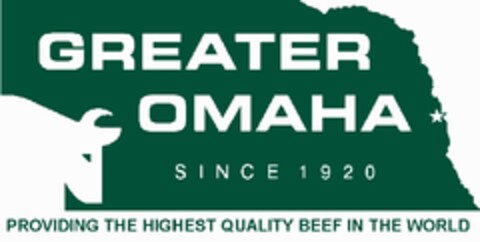 GREATER OMAHA SINCE 1920 PROVIDING THE HIGHEST QUALITY BEEF IN THE WORLD Logo (EUIPO, 16.07.2012)