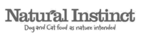 NATURAL INSTINCT Dog and Cat food as nature intended Logo (EUIPO, 12/19/2012)