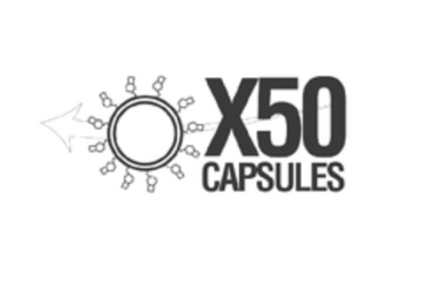 X50 CAPSULES Logo (EUIPO, 07/05/2013)