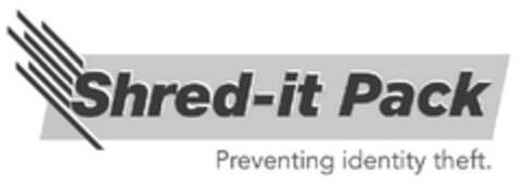 Shred-it Pack Preventing identity theft. Logo (EUIPO, 08/13/2013)