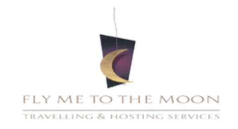 FLY ME TO THE MOON TRAVELLING & HOSTING SERVICES Logo (EUIPO, 07/01/2014)