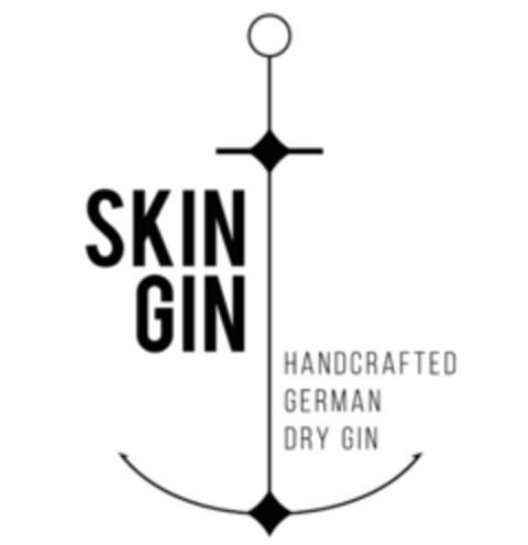 SKIN GIN HANDCRAFTED GERMAN DRY GIN Logo (EUIPO, 03/21/2016)