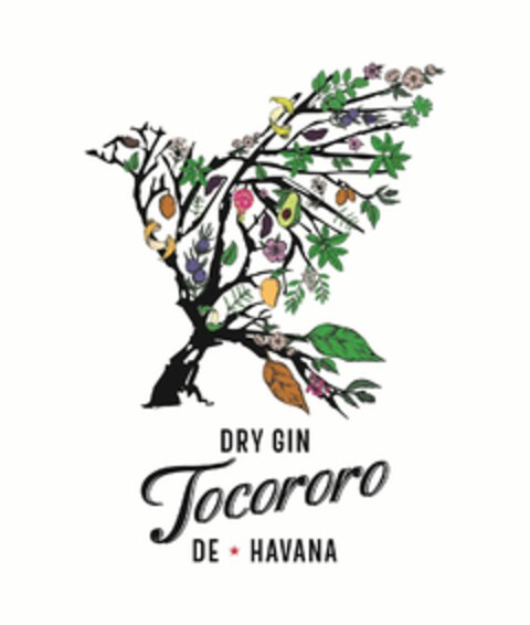 tocororo dry gin de Havana Logo (EUIPO, 14.08.2018)