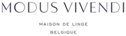 MODUS VIVENDI MAISON DE LINGE BELGIQUE Logo (EUIPO, 06/10/2021)