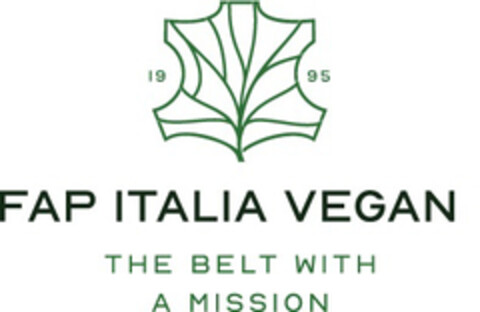 1995 FAP ITALIA VEGAN THE BELT WITH A MISSION Logo (EUIPO, 06.06.2022)