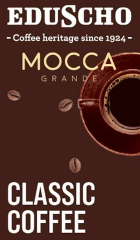 EDUSCHO - Coffee heritage since 1924 - MOCCA GRANDE CLASSIC COFFEE Logo (EUIPO, 06/08/2023)