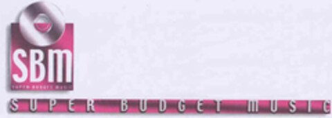 SBM SUPER BUDGET MUSIC Logo (EUIPO, 24.12.2004)