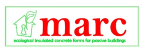 marc - ecological insulated concrete forms for passive buildings Logo (EUIPO, 15.12.2010)