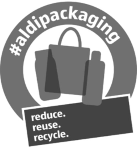 #aldipackaging reduce. reuse. recycle. Logo (EUIPO, 04/17/2020)