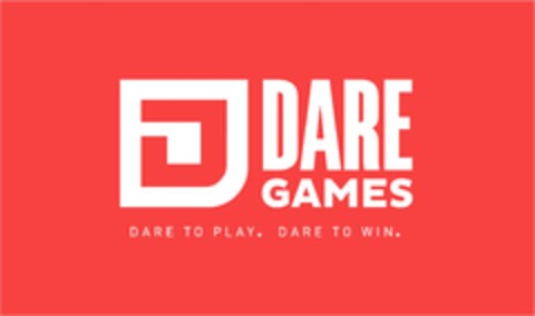 DARE GAMES DARE TO PLAY. DARE TO WIN. Logo (EUIPO, 12/01/2023)