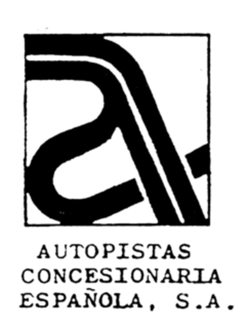 AUTOPISTAS CONCESIONARIA ESPAÑOLA, S.A. Logo (EUIPO, 15.05.1996)