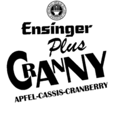 Ensinger Plus CRANNY APFEL-CASSIS-CRANBERRY Logo (EUIPO, 14.08.1997)