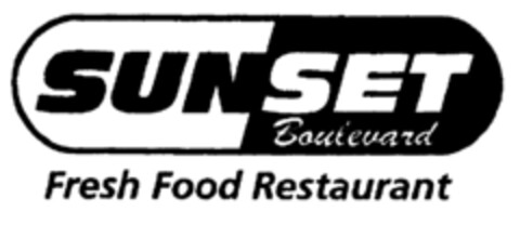 SUNSET Boulevard Fresh Food Restaurant Logo (EUIPO, 06/05/1998)