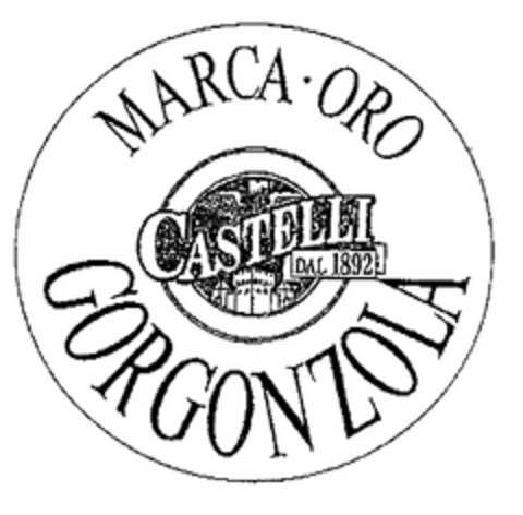 MARCA ORO GORGONZOLA CASTELLI DAL 1892 Logo (EUIPO, 02/14/2002)