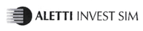 ALETTI INVEST SIM Logo (EUIPO, 10.03.2003)