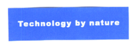 Technology by nature Logo (EUIPO, 14.03.2003)