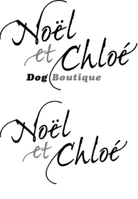 Noël et Chloé Dog Boutique Noël et Chloé Logo (EUIPO, 10/28/2008)