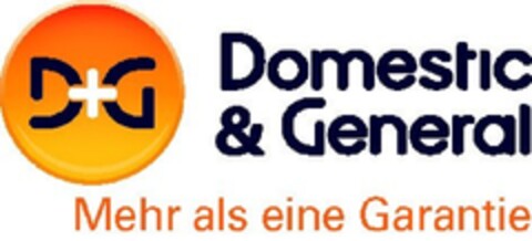 D+G Domestic & General Mehr als eine Garantie Logo (EUIPO, 09/30/2010)