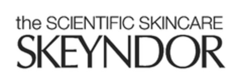 the SCIENTIFIC SKINCARE SKEYNDOR Logo (EUIPO, 07/04/2013)