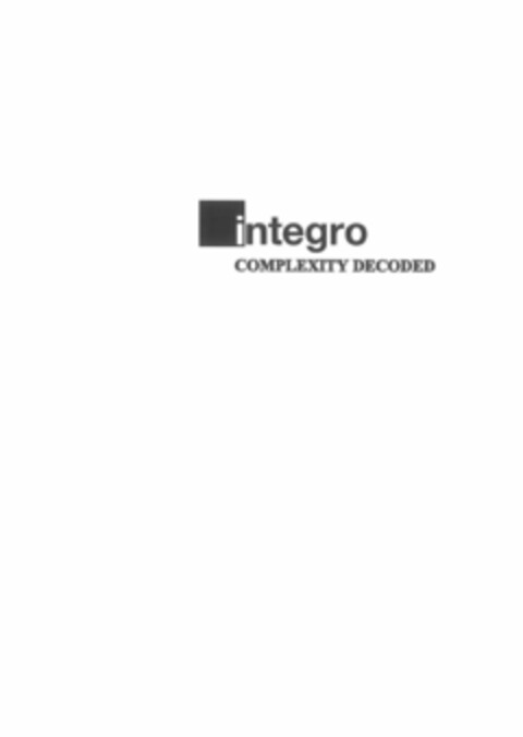 integro COMPLEXITY DECODED Logo (EUIPO, 19.03.2015)