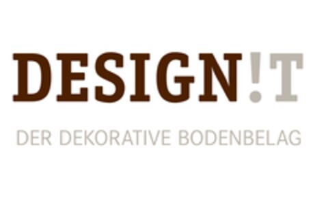 DESIGN!T DER DEKORATIVE BODENBELAG Logo (EUIPO, 28.08.2019)