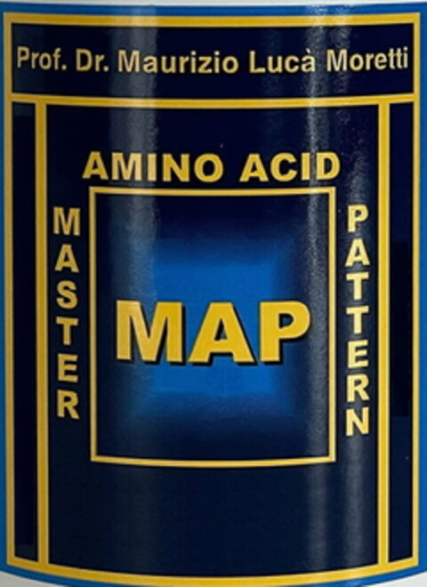 PROF. DR. MAURIZIO LUCA' MORETTI MASTER AMINO ACID PATTERN MAP Logo (EUIPO, 07.03.2022)