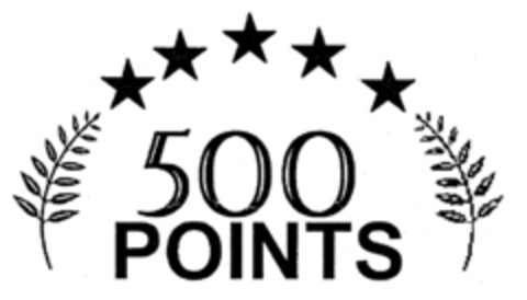 500 POINTS Logo (EUIPO, 26.05.1999)