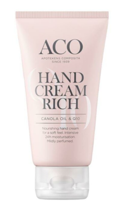 ACO APOTEKENS COMPOSITA SINCE 1939 HAND CREAM RICH Logo (EUIPO, 04/24/2023)