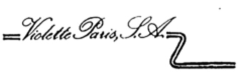 Violette Paris, S.A. Logo (EUIPO, 10/21/1997)