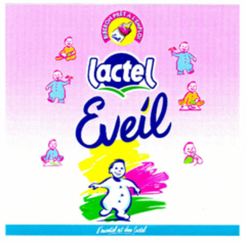 BIBERON PRÊT À L' EMPLOI Eveil lactel Eveil l'essentiel est dans lactel Logo (EUIPO, 25.11.1998)