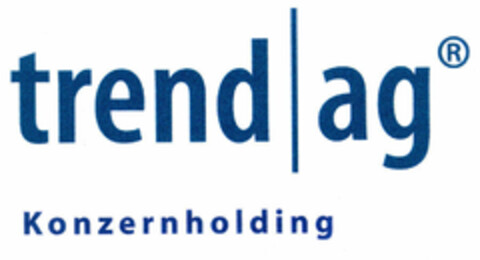 trend | ag Konzernholding Logo (EUIPO, 15.07.1999)