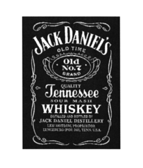 JACK DANIEL'S OLD TIME Old No. 7 BRAND QUALITY Tennessee WHISKEY Logo (EUIPO, 04/14/2005)