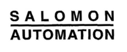 SALOMON AUTOMATION Logo (EUIPO, 06/18/2007)