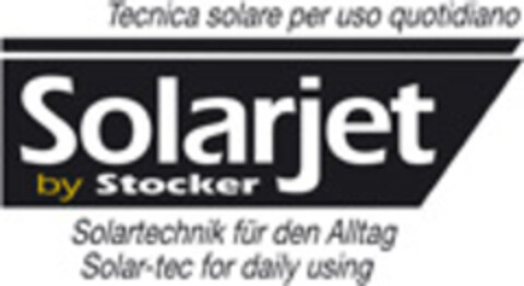 Solarjet by Stocker Tecnica solare per uso quotidiano Solartechnik für den Alltag Solar-tec for daily using Logo (EUIPO, 09/05/2007)