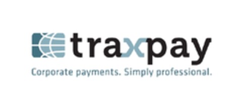 traxpay Corporate payments. Simply professional. Logo (EUIPO, 08/16/2011)
