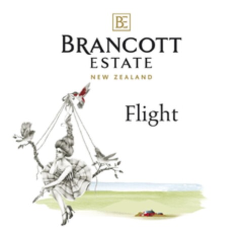 BE BRANCOTT ESTATE NEW ZEALAND Flight Logo (EUIPO, 06/21/2012)