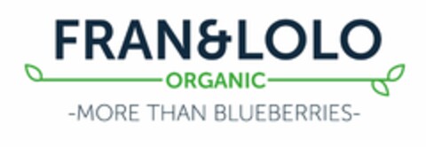 FRAN&LOLO ORGANIC MORE THAN BLUEBERRIES Logo (EUIPO, 10/17/2017)