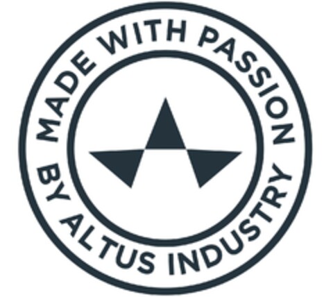 MADE WITH PASSION BY ALTUS INDUSTRY Logo (EUIPO, 23.09.2021)