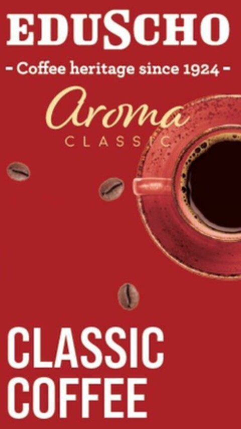 EDUSCHO - Coffee heritage since 1924 - aroma CLASSIC  CLASSIC COFFEE Logo (EUIPO, 08.06.2023)