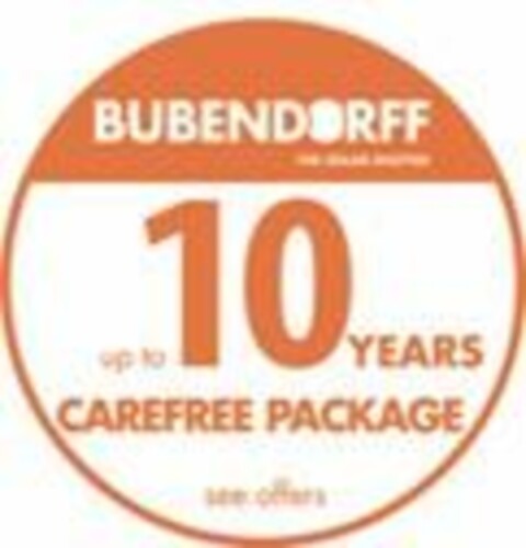 BUBENDORFF up to 10 YEARS CAREFREE PACKAGE see offers Logo (EUIPO, 23.04.2024)