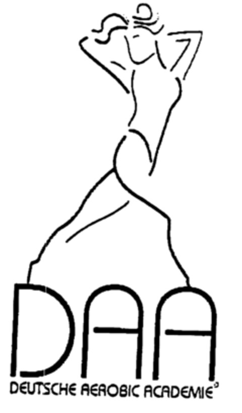 DAA DEUTSCHE AEROBIC ACADEMIE Logo (EUIPO, 04.04.1996)