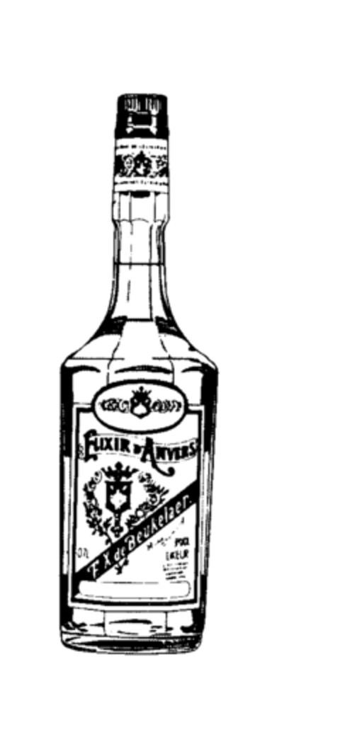 ELIXIR d'ANVERS F.X. de Beukelaer Logo (EUIPO, 04/23/1996)