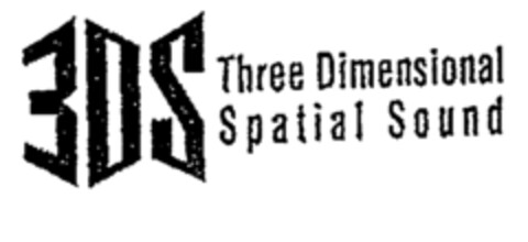 3DS Three Dimensional Spatial Sound Logo (EUIPO, 30.04.1996)