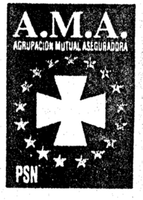 A.M.A. AGRUPACION MUTUAL ASEGURADORA PSN Logo (EUIPO, 28.10.1996)