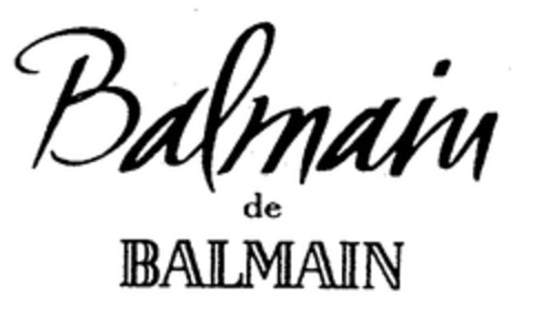 Balmain de BALMAIN Logo (EUIPO, 08/04/1999)
