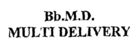 Bb.M.D. MULTI DELIVERY Logo (EUIPO, 14.06.2002)