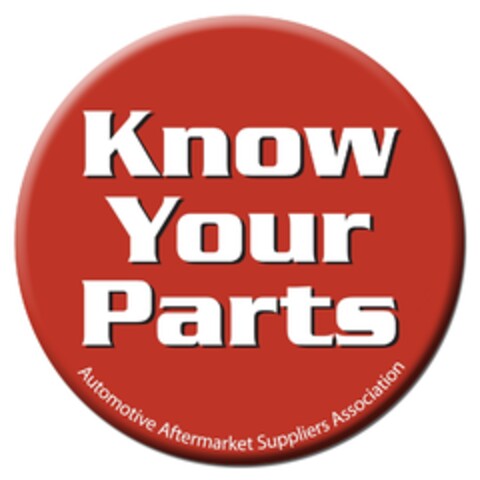 KNOW YOUR PARTS Automotive Aftermarket Suppliers Association Logo (EUIPO, 16.08.2010)